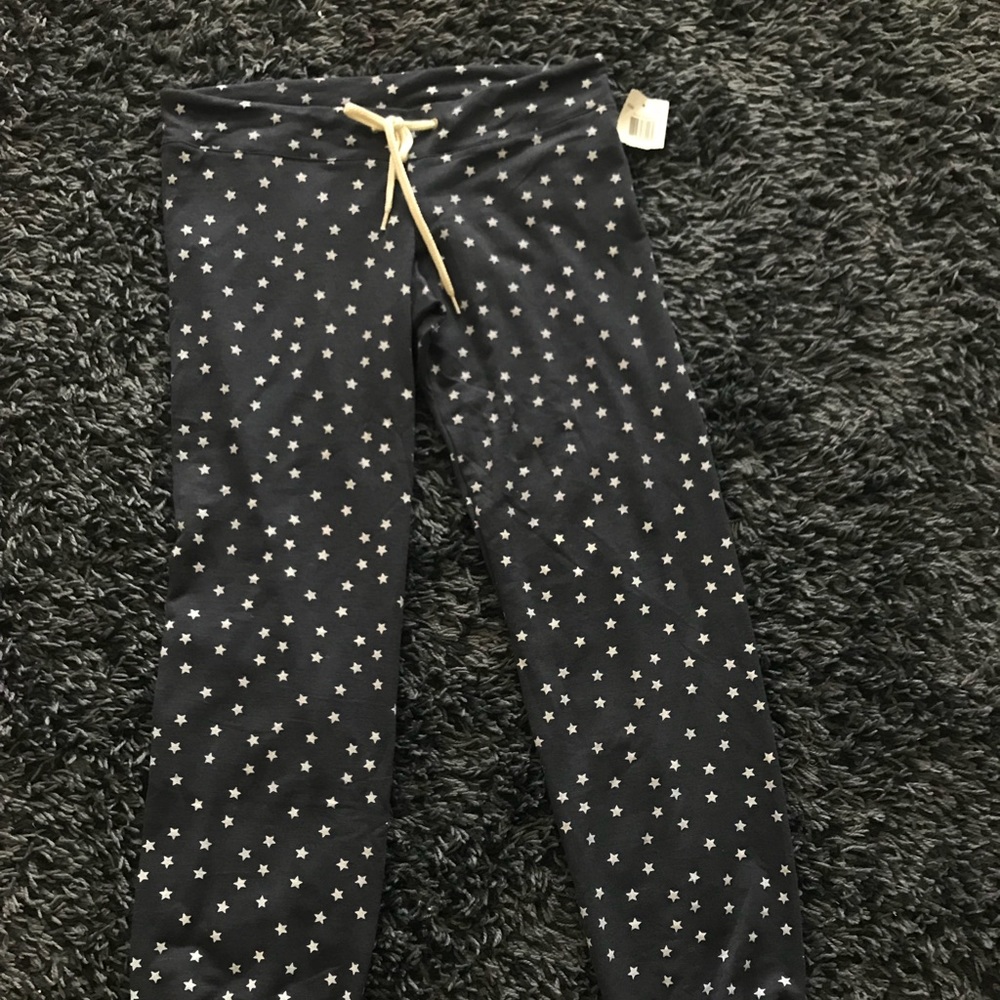 Dark Grey Star Print Sweatpants